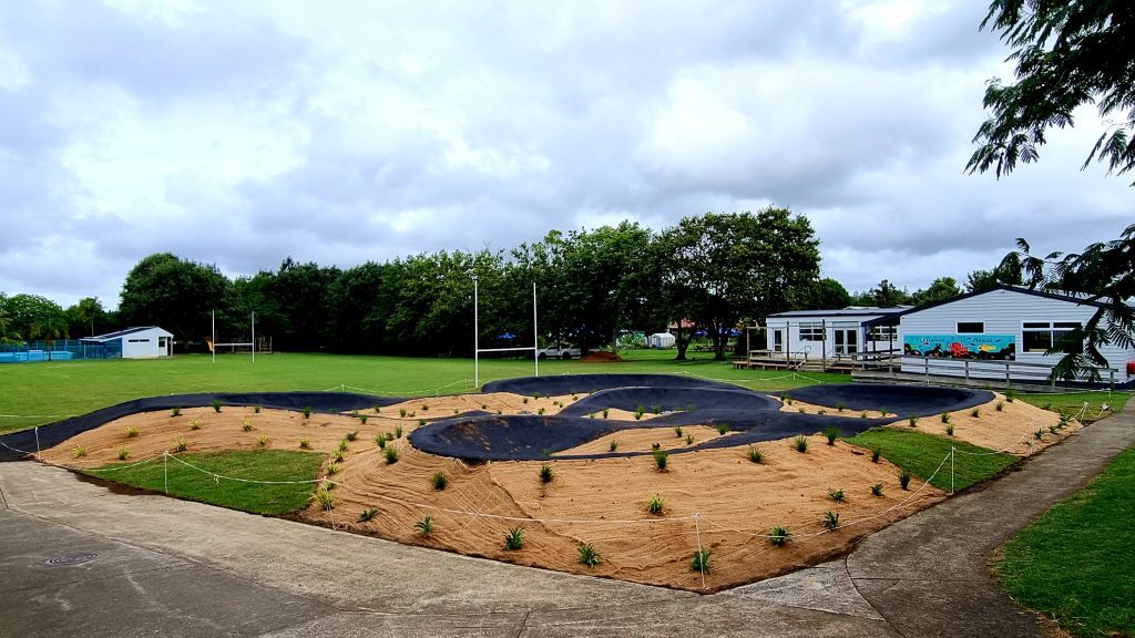 pump track and playgrounds